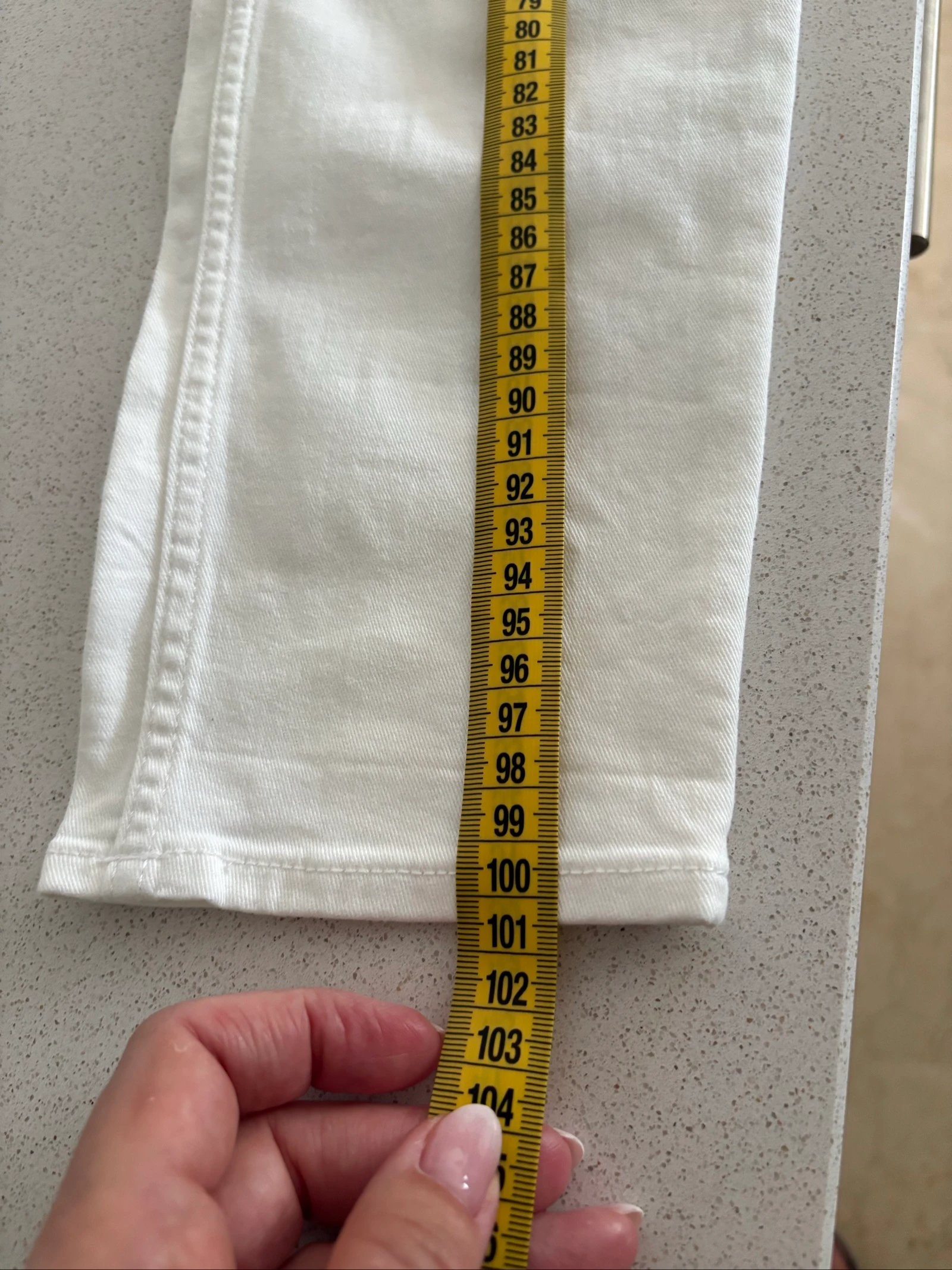 H&M White Slim Fit Jean – Size 40 – photo 8